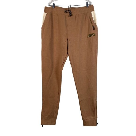 Born Fly Men's Booker Jogger Pants Sweatpants Pull On Drawstring Carmel Sz XL - Picture 1 of 11